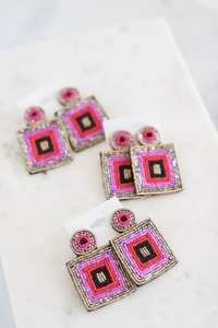 Vente en gros Brodé Boucles d'oreilles pour magasins de mode - Product Image 3