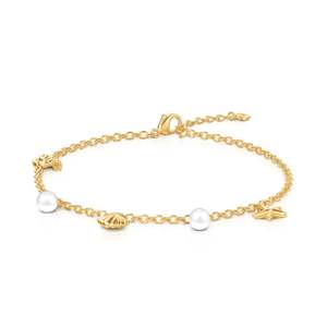 สร้อยข้อมือแฟชั่นมุกทองคำเจลิยาโอเชียนบีช - Product Image 1