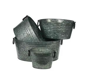 Macetas galvanizadas de forma y tamaño personalizados, macetas y macetas elegantes para uso en jardín doméstico a precio competitivo - Product Image 3