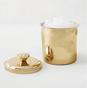 Seau à glace en laiton de qualité supérieure avec couvercle, finition lisse élégante, design isolé pour la maison, le bar, les fêtes de luxe, les hôtels et les cadeaux - Product Image 2