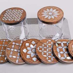 Caja Acrílica para Regalos de Dátiles, Dulces y Celebraciones del Eid, Hecha a Mano con Incrustaciones de Nácar - Product Image 3