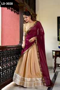 Lehenga choli อินเดียที่มีคุณภาพสูงสำหรับปาร์ตี้สวมใส่และงานแต่งงาน - Product Image 4