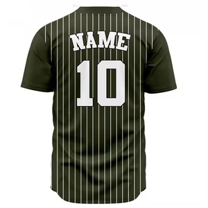 Camisetas de béisbol transpirables de secado rápido para hombre, ropa deportiva impresa por sublimación con conjunto de bordado de talla grande - Product Image 2
