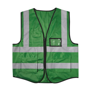 Chaqueta de malla reflectante de poliéster 100% Chaleco DE SEGURIDAD impermeable de alta visibilidad con características de chaleco reflectante - Product Image 5
