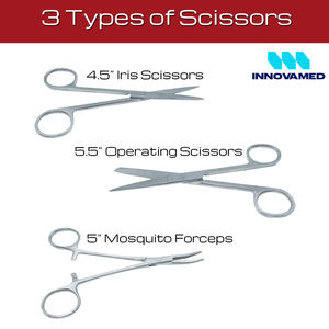 סט 20 יח 'סט חדשני של ערכות חיטוי ידני ערכות בית חולים להשתמש נירוסטה וניתוחים פלסטיים - Product Image 5