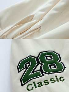 Veste de Baseball pour femme Style Couple décontracté coupe ample Bomber sportif à la mode pour le printemps et l'automne brodé et teint - Product Image 3