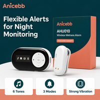 Alarme d'énurésie Anicebb à forte vibration avec 6 sons d'alerte et 3 modes sélectionnables pour la surveillance nocturne et les canaux de soins