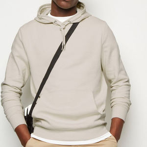 Sweat à capuche surdimensionné pour homme avec impression personnalisée du logo Sweat-shirt brodé d'hiver à empiècement en polaire épaisse - Product Image 6