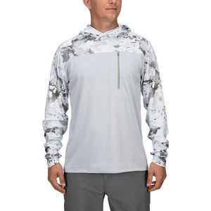 Fabricant OEM de sweats à capuche de pêche personnalisés en gros, protection UV, tissu polyester 160 GSM, marque privée, production en vrac - Product Image 3