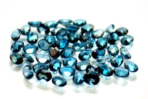 อัญมณีทอปาสสีน้ําเงินลอนดอนที่น่าสนใจหินรูปไข่พลอยทอปาสสีน้ําเงินลอนดอนที่ดีที่สุดสําหรับทําเครื่องประดับ - Product Image 4