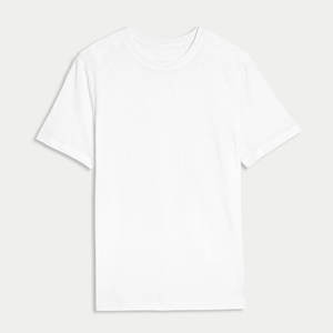 Camiseta transpirable de cuello redondo de algodón Premium para hombre - Product Image 3