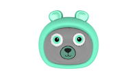 Mini haut-parleur en forme d'ours avec lampe LED, haut-parleur sans fil portable, lecteur de musique BT de type C