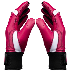 Custom Cowhide Leather Durable Lightweight Baseball & Softball Batting Gloves with Adjustable Strap Cuff and Ambidextrous Design - Product Image 3
