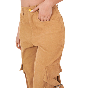 Pantalones de chándal de cintura baja ajustados para mujer, ropa de calle, pantalones de chándal con estampado de múltiples bolsillos, proveedor directo de fábrica, servicio OEM para mujer - Product Image 5