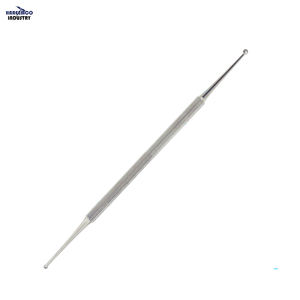 Cureta Profesional para Uñas, Limpiador de Uñas de Doble Extremo, Reutilizable, de Acero Inoxidable, Herramientas de Manicura y Pedicura - Product Image 1