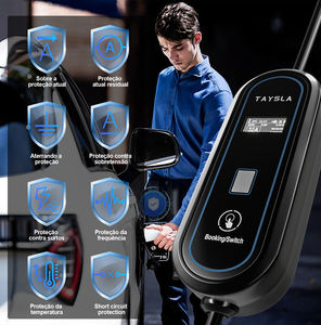 Stasiun pengisi daya mobil listrik TAYSLA AC portabel tipe 2 7KW 32-8A kabel pengisi daya 5m pengiriman dari Sao Paulo Brazil Phantom BYD - Product Image 2