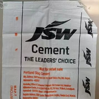 Sac en plastique de 50kg de sac de ciment tissé par pp pour l'approvisionnement d'usine d'emballage de construction