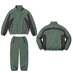 Conjunto Deportivo Cortavientos de Invierno, Sudadera con Capucha, Pantalones Deportivos, Cuello Redondo, Estilo Jogger, Ligero, Resistente al Viento, para Hombre, OEM - Product Image 4