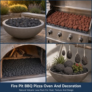 Sfera Porosa Personalizzata OEM ODM, <span class=keywords><strong>Pietra</strong></span> <span class=keywords><strong>Lavica</strong></span> Vulcanica Rossa e Nera <span class=keywords><strong>per</strong></span> Braciere, Barbecue, <span class=keywords><strong>Forno</strong></span> <span class=keywords><strong>per</strong></span> <span class=keywords><strong>Pizza</strong></span>, Caminetto Decorativo - Product Image 5