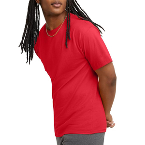 Tissu respirant de haute qualité 100% coton T-shirts couleur unie surdimensionné OEM Logo personnalisé T-shirts pour hommes - Product Image 1