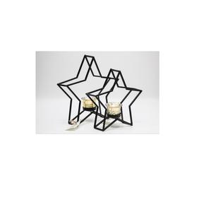 Bougeoir Antique Innovant en Or et Argent avec Base en Bois, Bougeoir en Aluminium pour la Maison et la Décoration de Mariage - Product Image 5