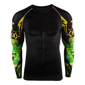 Camiseta de Compresión de Manga Corta de Buena Calidad, Transpirable, para MMA, Rashguard, BJJ, con Estampado por Sublimación para Hombre - Product Image 5