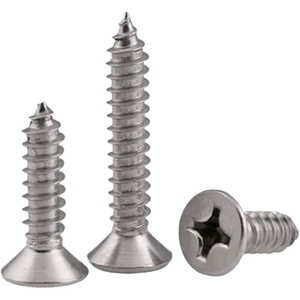 Tornillo Autorroscante para Madera de Acero Inoxidable 304 de Alta Resistencia, Cabeza Plana Avellanada Phillips, DIN 7982, M2-M8 - Product Image 1