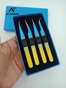 แหนบถอนขนตาทำจากสเตนเลสสตีลจากเยอรมันแหนบคิ้วมุม90องศา AF_ET_1408ลายออกแบบโลโก้ได้ตามต้องการ - Product Image 3