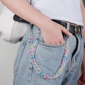 Cadena de eslabones de resina premium para la creación de joyas, diseño elegante, hermosa cadena de eslabones de resina para collares y pulseras para mujeres - Product Image 3