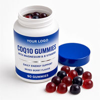 Gummies CoQ10 avec magnésium et vitamines B, saveur fruits rouges mélangés, 90 gummies, marque privée OEM pour adultes