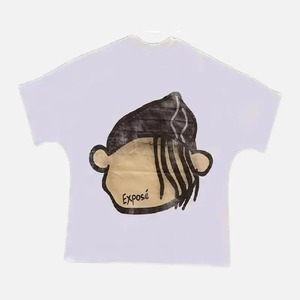 Camiseta de hombro caído de gran tamaño sin costuras estilo Hip Hop Boxy Fit camiseta recortada para hombres y mujeres ropa urbana - Product Image 4