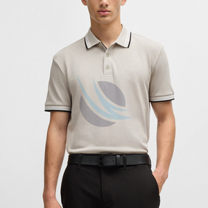 เสื้อโปโลผ้าฝ้ายออร์แกนิกสำหรับผู้ชายเสื้อโปโลผ้าฝ้าย100% ขนาดใหญ่พิเศษแบบกำหนดเองได้หลายสี100% - Product Image 6