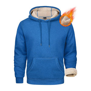 <b>Men</b> <b>Hoodie</b> With <b>Zipper</b> Cotton Fleece Sweatshirt Winter Outdoor Wear Casual Fit Long Sleeve Warm Street Style - Product Image 1