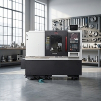 Machine de tournage-fraisage CNC compacte avec tourelle à 12 positions, tour à métaux économique à axe Y pour pièces CX52MY