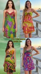 Elegant <b>New</b> Bohemian Eco-Friendly Cotton <b>Dress</b> Solid Pattern Flowy Fit Washable <b>Straight</b> Silhouette Effortless Everyday <b>Style</b> - Product Image 4