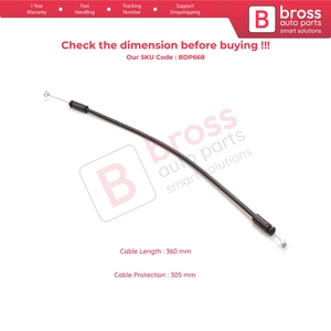 Mécanisme de verrouillage de hayon BDP668 avec poignée de déverrouillage et câble Bowden court pour Kangoo MK1 KC Express FC Kubistar X76 7700354861 - Product Image 6
