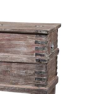 Caja de Almacenamiento Decorativa de Madera Vintage - Product Image 4