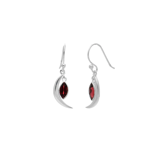 High Quality Garnet Gemstone <b>Earring</b> 925 Sterling Silver Marquise Shape Fine Wholesale Jewelry Supplier From India Factory Price - Product Image 1