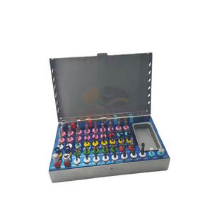 Ensemble d'instruments chirurgicaux dentaires universels manuels en acier inoxydable de haute qualité pour implants dentaires, fraises d'osseointégration CE - Product Image 1