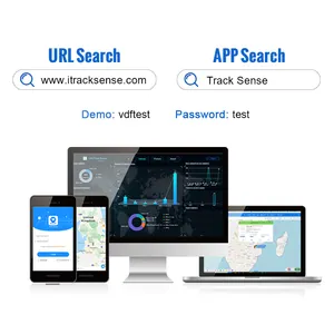 Plataforma de seguimiento de software internacional Track Sense para plataforma de seguimiento logístico de activos de automóviles