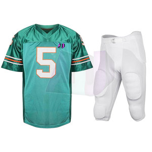 Conjuntos de Uniformes de Fútbol Americano Resistentes y Transpirables de Manga Corta con Tela Reforzada y Ajuste Cómodo y Seguro - Product Image 1