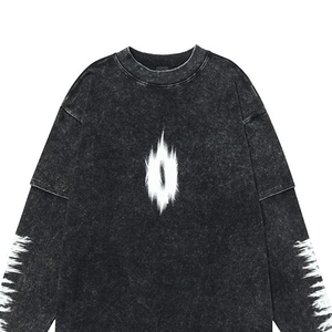 เสื้อยืดคอกลมแขนยาวซักกรดสองชั้นเสื้อยืดคอกลมยาวซักกรดสองชั้นออกแบบได้ตามต้องการ - Product Image 6