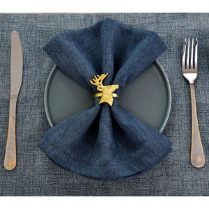 Vente en gros Ronds de serviette de table de Noël Accessoires de serviette de table en métal et porte-mouchoirs pour la maison et l'hôtel pour les mariages - Product Image 5