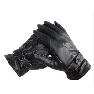 Best Selling Genuine Leather <b>Touch</b> <b>Screen</b> <b>Gloves</b> for Outdoor Sports Plain Style Four Seasons Use Unisex Wholesale - Product Image 3