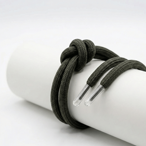 Eco-Friendly Braided Coated Waterproof Drawcord with Custom Logo High Strength Garment <b>Cord</b> for Bags & Shoes - Product Image 6
