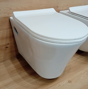 Jade One-prap แบบกดล้างคู่ไร้ขอบ P-TRAP sanitaryware ห้องน้ำเดซี่สีขาวสำหรับวิลล่าโรงแรม - Product Image 1