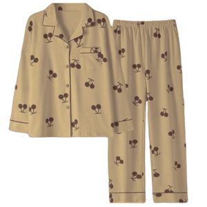 ชุดนอนผ้าฝ้ายผ้าฝ้ายสำหรับผู้ชาย, ชุดนอนแขนยาวลายแอบสแตรกสำหรับใส่อยู่บ้าน - Product Image 6