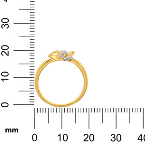 14K Yellow Gold Diamond Band <b>Ring</b> Curved Design Pave <b>Set</b> Diamonds <b>Women</b>’s Fine Jewelry Anniversary Gift - Product Image 5