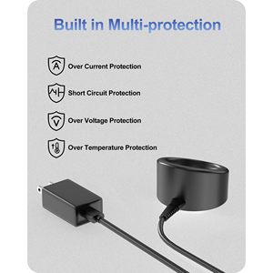 Base de Carga Portátil para Recortadora de Pelo, Nariz y Orejas con Cable de Alimentación, Fuente de Alimentación Eléctrica Manual, Material Plástico para el Hogar - Product Image 1
