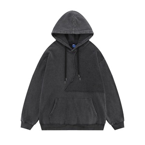 Sudaderas con capucha y sudaderas de mujer de alta calidad, jersey con logotipo bordado, lavado ácido, cordón vintage, sudaderas con capucha sueltas, estampado - Product Image 3